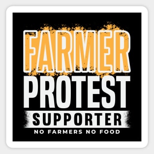 Farmer Protest Supporter - No Farmers No Food Sticker